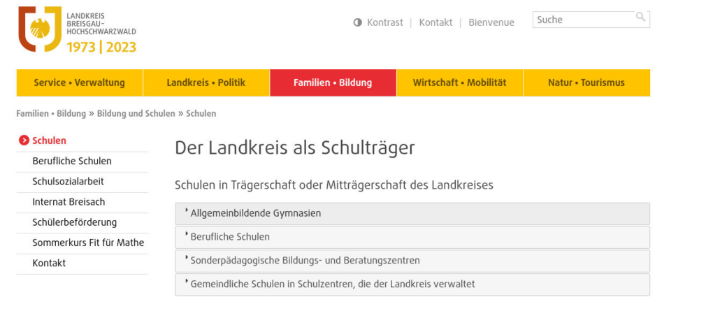 Homepage LA Breisgau-Hoschschwarzwald
